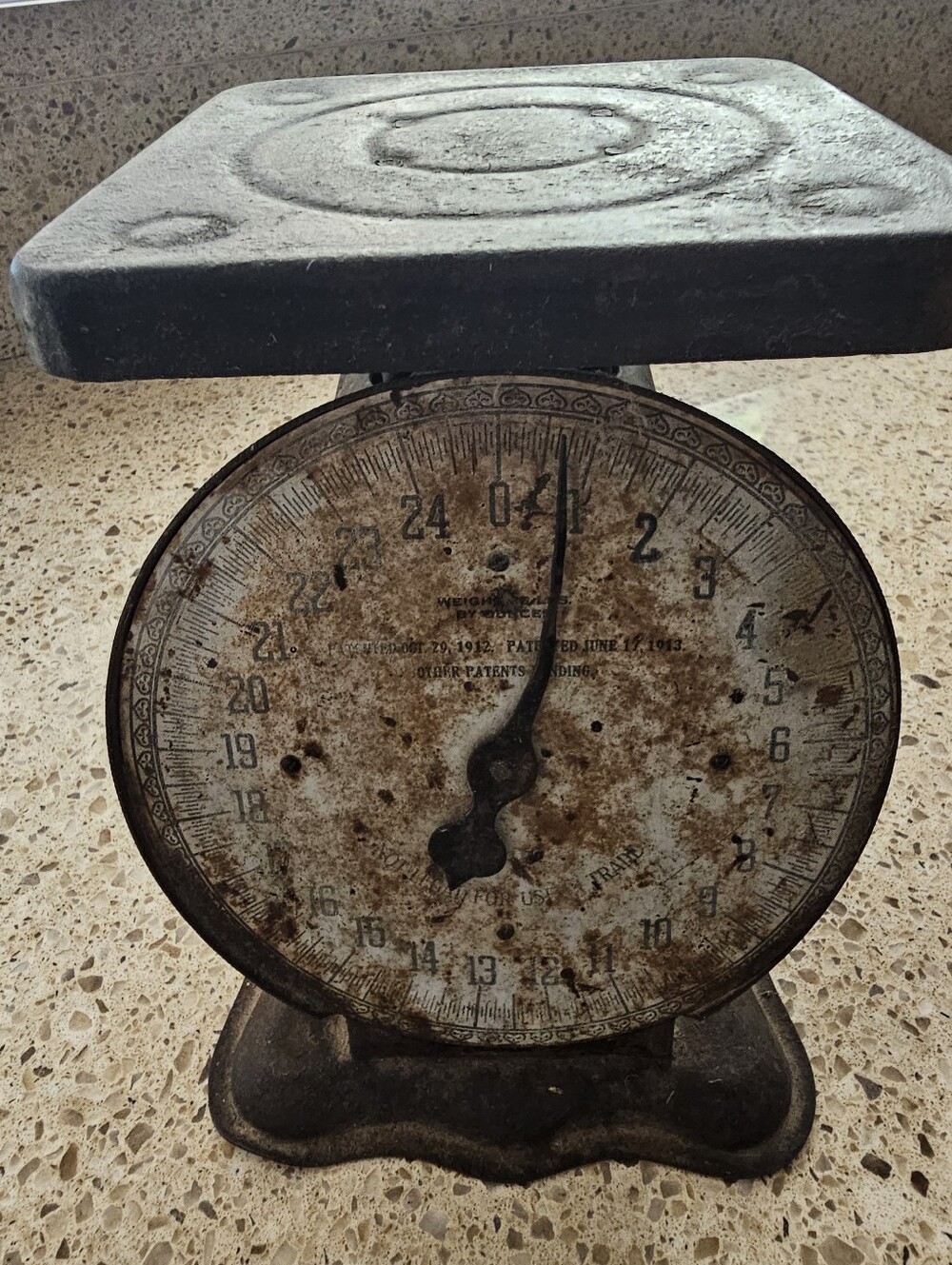 Vintage Rustic Black Antique Scale